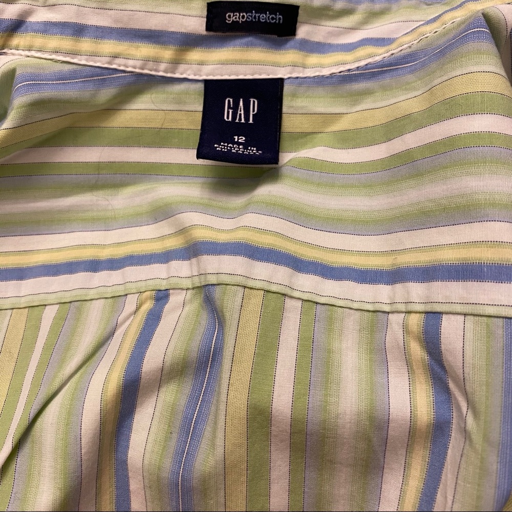 Button Down Striped Top With Matching Tank Top Set - image 3